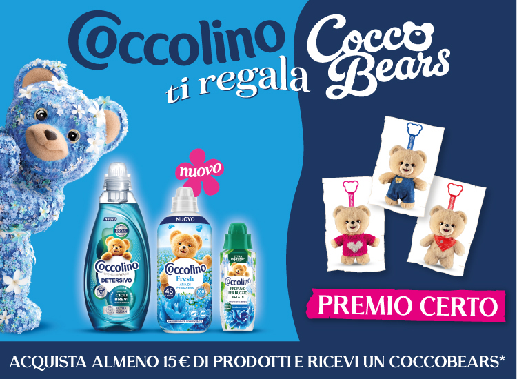 immagine smartphone  dell' operazione a premi Coccolino Ti regala Cocco Bear